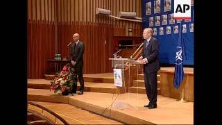 Jaap de Hoop Scheffer closing presser of NATO summit