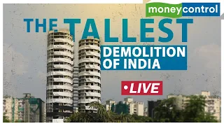 Twin Tower Demolition LIVE | Noida Supertech Twin Towers To Be Demolished Within 9 Sec | Latest News