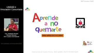 UNIDAD # 04  - Vinculación Comunitaria / CURSO ONLINE DE INSPECTOR DE INCENDIOS 2020