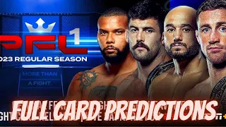 PFL 1 LOUGHNANE VS. MORAES FULL CARD PREDICTIONS!