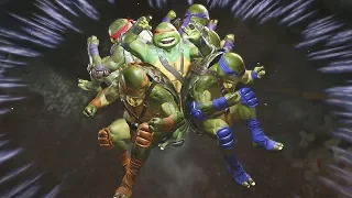 Injustice 2: TMNT Vs Michelangelo | All Intro/Interaction Dialogues & Clash Quotes + Super Moves