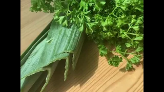 How I prepare my herbs for Ghormeh Sabzi قرمه‌سبزی