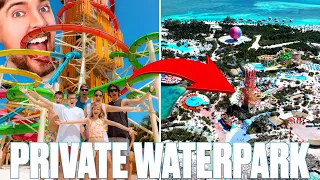 WE VISITED MR BEAST'S $250,000,000 PRIVATE ISLAND LUXURY VACATION AND WENT ON EVERY WATER SLIDE!