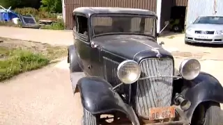 1932 Ford V8 flathead original Barnfind first run after 50 years