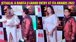 Jethalal & Babita ji Grand Entry At ITA Awards 2022 | Red Carpet