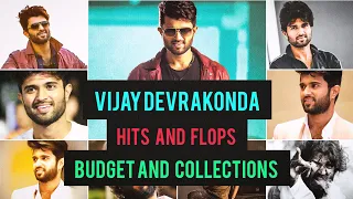 Hero Vijay devrakonda HITS AND FLOPS || BUDGET AND BOX OFFICE COLLECTIONS || all movies list Telugu.