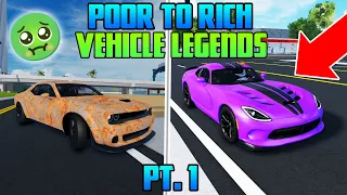 Trying to GET BOOST TRUCK in Vehicle Legends Roblox! Poor to Rich Ep.1