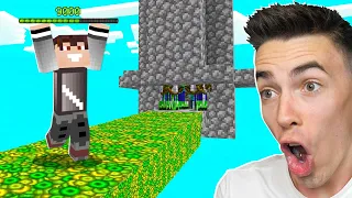 MASZYNA DO EXPA na JEDNYM BLOKU w Minecraft!