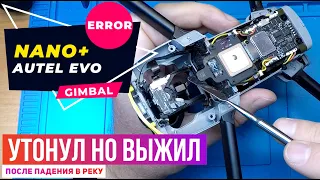 Autel после падения в воду не работает подвес камеры