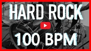 Modern Hard Rock Metal Drum Track 100 BPM Drum Beat (Isolated Drums) [HQ]