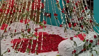 cut flower bed decoration #decoration #event #floral #indian #wedding #