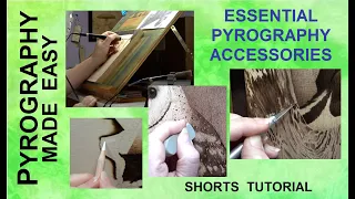 Wood Burning - My 4 Essential Pyrography Accessories   #shorts