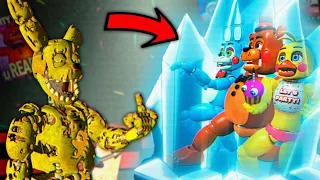 FNAF - CNAF 2 СПРИНГТРАП СТАЛ ОХРАННИКОМ и ЗАМОРОЗИЛ ВСЕХ АНИМАТРОНИКОВ во ФНАФ 2 !!!