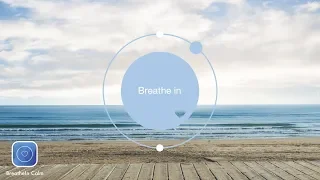 45 sec Breathe Bubble |  Breathe Exercises - Sea - Breathe In Calm App I Think nothing exercise