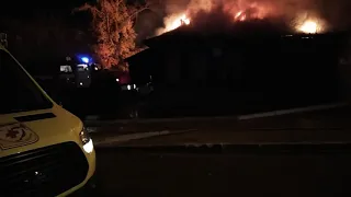 В центре Улан-Удэ сгорел дом