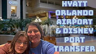 Stayed at the Hyatt in Orlando Airport with a Disney Cruise Line transfer to Port Canaveral | MCO