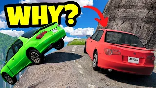 We RACED on a Dangerous Mountain Road in BeamNG Drive Mods Multiplayer!