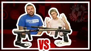 Shocker XLS vs Dye DSR with Jake Team Insanity | Paintball Gun Comparison | Lone Wolf Paintball