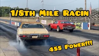 1/8th Mile Drag Racing In the 1974 Pontiac Trans Am at the No Name Nationals