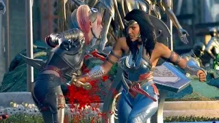 Injustice 2: Wonder Woman intenta matar a Harley Quinn.