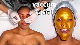 ASMR: Relaxing Cleopatra GOLD Vaccum Facial for Glowy Skin!