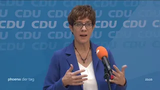 Berlin: Annegret Kramp-Karrenbauer und Sebastian Kurz zum Treffen von CDU und ÖVP am 04.07.19