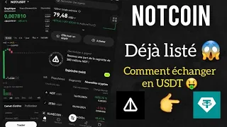 NOTCOIN : COMMENT ECHANGER LES PIÈCES $NOT EN USDT🤑🤑🤑