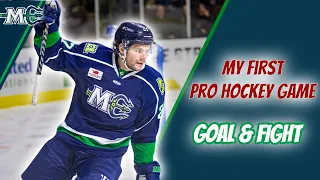 Reacting to my First Pro Hockey Game | Goal and Fight