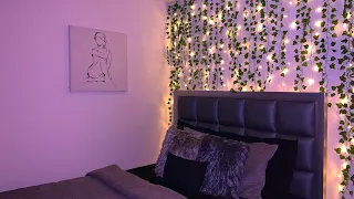 Amazon Curtain lights! DIY Vine Wall Transformation