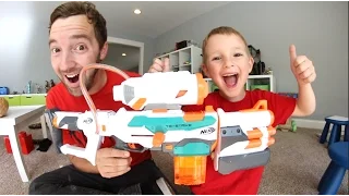 Father & Son GET MASSIVE NERF GUN! / Tri Strike!