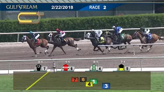 Gulfstream Park Carrera 2 - 22 de Febrero 2018