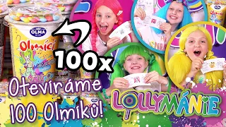 Otevíráme 100 Lollipopz Olmíků a sbíráme samolepky!🤩  │ LOLLYMÁNIE