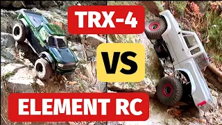 Traxxas TRX-4 kit vs Element RC kit Shootout