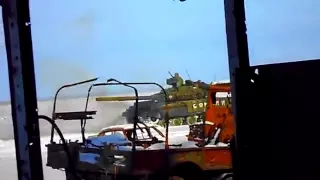 Сенсация    Донецк аэропорт Танк ДНР ведет огонь   Donetsk airport  Tank is firing