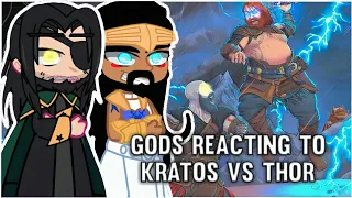 [GC] Norse/Greek Gods Reacting to Kratos Vs. Thor || God of War Ragnarök/Record || - Gacha react