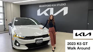 2023 Kia K5 GT with Brown Interior! Full Walk Around and Review
