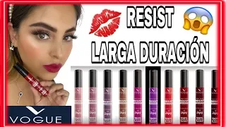 NUEVOS LABIALES RESIST A PRUEBA DE BESOS  DE VOGUE /RESEÑA Y LIP SWATCHES