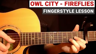 Owl City - Fireflies | Fingerstyle Tutorial (Guitar Lesson)