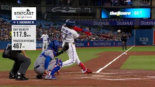 Vladimir Guerrero Jr. demolishes 467-foot home run, Hardest Hit Home Run of 2022 MLB Season So far