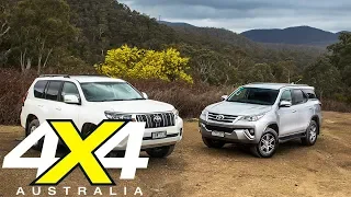 2018 Toyota Prado vs Toyota Fortuner comparison review | 4X4 Australia