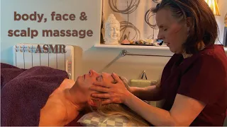 ASMR Intensely Relaxing Full Body Face and Scalp Massage