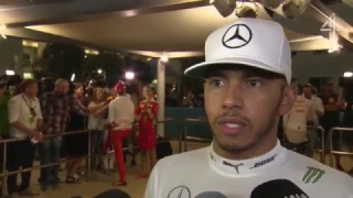 2016 Abu Dhabi - Post-Race:  "What am I supposed to do? Let the dude win?" - Hamilton