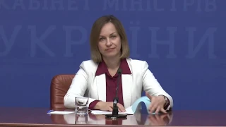 Марина Лазебна, онлайн-брифінг на тему «Міністерство соціальної політики. 100 днів роботи Уряду»