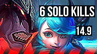 AATROX vs GWEN (TOP) | 6 solo kills, 1200+ games | NA Master | 14.9