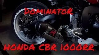 Установка выхлопной системы Dominator на Honda CBR1000RR 2014