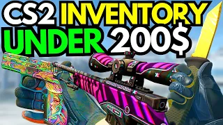FULL CS2 INVENTORY For Under 200$ (BEST BUDGET CS2 Loadout with Knife and Glove Combo)