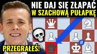 4 popularne PUŁAPKI SZACHOWE i jak się OBRONIĆ! Nie daj się zaskoczyć pułapką | Michał Kanarkiewicz