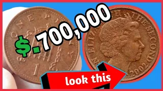 UK One penny 2002 most valuable 1 penny Coins worth up $.700,000 search for this!!