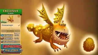 Cheesemonger (New Exclusive Gronckle) Titan Mode Level 134 | Dragons: Rise of Berk