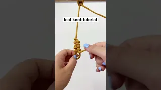 Macramé Leaf Knot Tutorial